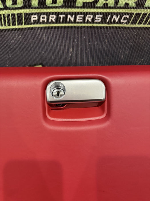 2014 PORSCHE 911 TURBO S 991 RED GLOVE BOX STORAGE COMPARTMENT OEM *SLIGHT WEAR*