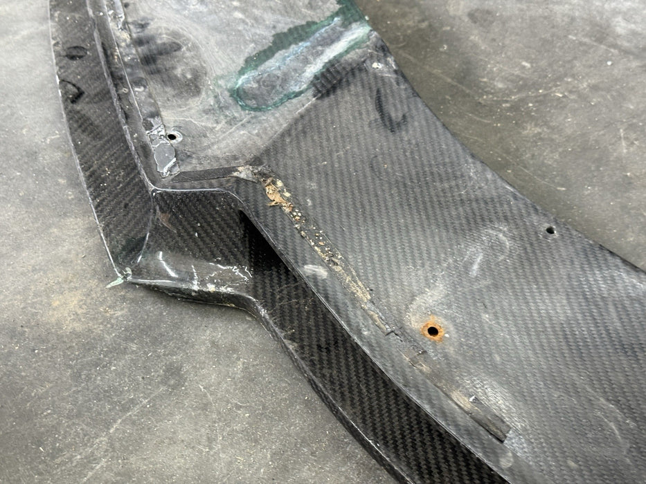 2015-2019 LAMBORGHINI HURACAN LP610 VORSTEINER Carbon FIBER LIP SPLITTER *DAMAGE