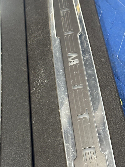 2017-2019 FORD F250 F350 LIMITED FRONT LEFT RIGHT KICK PLATE PAIR OEM ~WEARS~