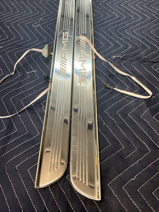 2014 MERCEDES C63S AMG ILLUMINATED KICK PLATES SETOEM GENUINE