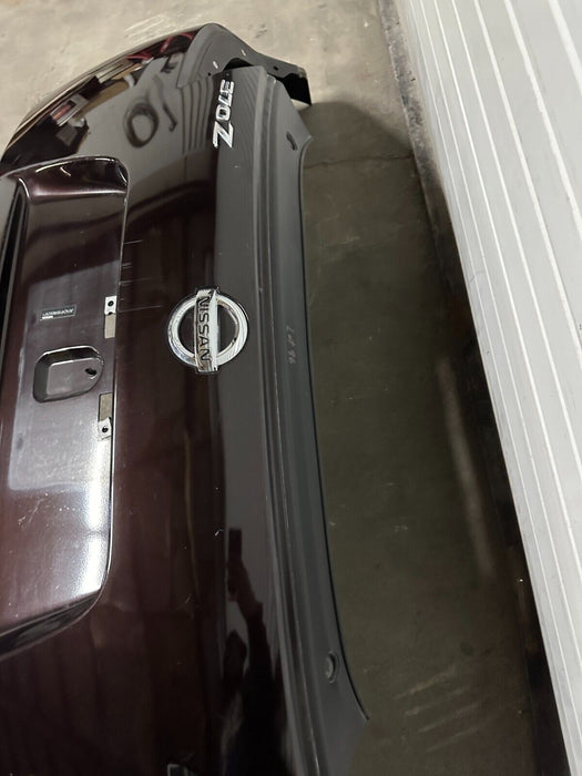 2010 NISSAN 370Z REAR BUMPER COVER BLACK CHERRY *NAG OEM ~MINOR WEAR/SCRATCHES~