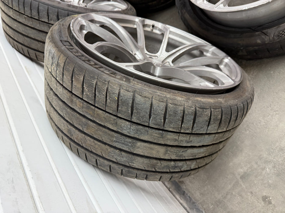 2024 BMW M3 G80 M4 G82 G8X BC FORGED WHEELS RIMS TIRES 5X112 *DAMAGE*