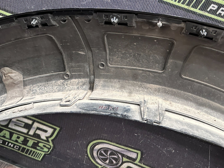 2020-22 FORD F450 DUALLY RIGHT FENDER FLARE AGATE BLACK (UM) OEM *FLAWS/READ*