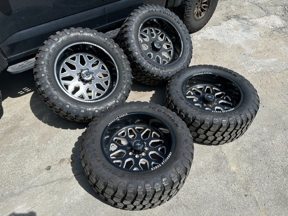 24X12 AMERICAN FORCE WHEELS RIMS 40" IRONMAN TIRES 8X170 FORD F250 F350