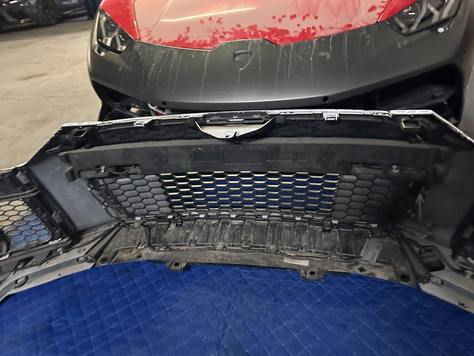 2017 2018 AUDI R8 FRONT BUMPER COMPLETE ASSEMBLY W/ GRILLES SENSORS CARBON LIP
