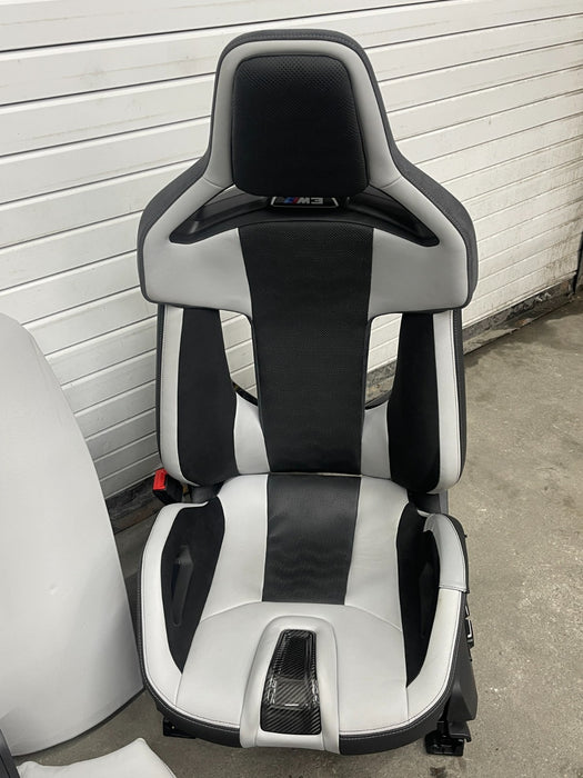 2024 BMW M3 M4 G80 G82 FRONT CARBON BUCKET SEATS REAR SEATS INTERIOR SET OEM