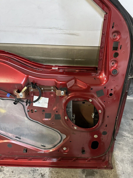 2017-2022 FORD F250 F350 FRONT LEFT DOOR TWO-TONE RUBY RED, CARIBOU (RR,H5)