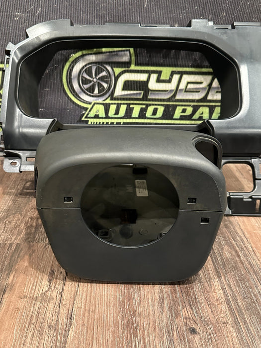 2023-24 FORD F350 STEERING COLUMN TRIM W CLUSTER SURROUND BEZEL OEM *SCUFFS #7*