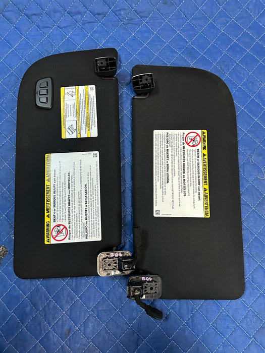 2022 FORD F250 F350 F450 PLATINUM LEFT & RIGHT BLACK OEM SUN VISORS
