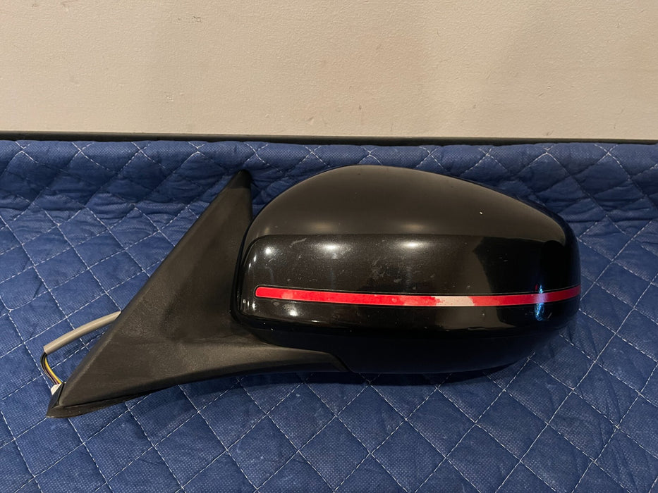 2015 NISSAN 370Z NISMO FRONT LEFT DOOR MIRROR ACCENT STRIPE OEM L 77 *FADING*