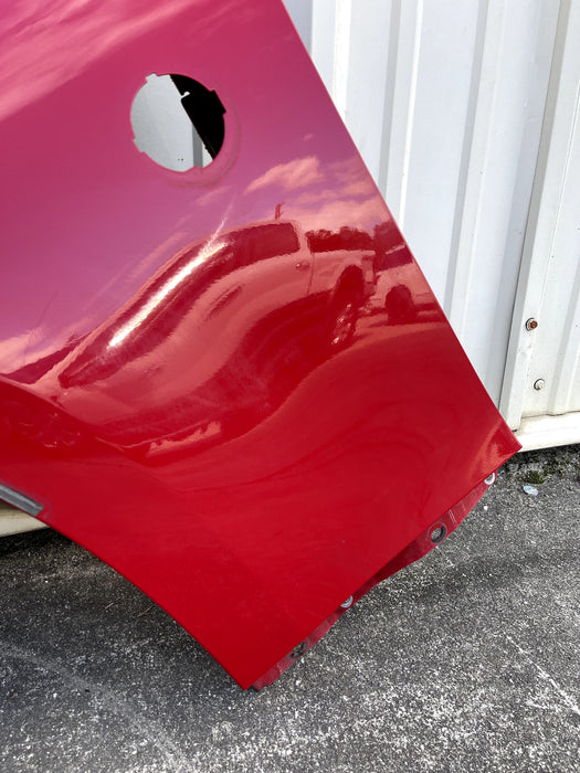 2017 NISSAN 370 NISMO FRONT DRIVER LEFT RED FENDER OEM (A54) *PAINT CHIPS* -READ