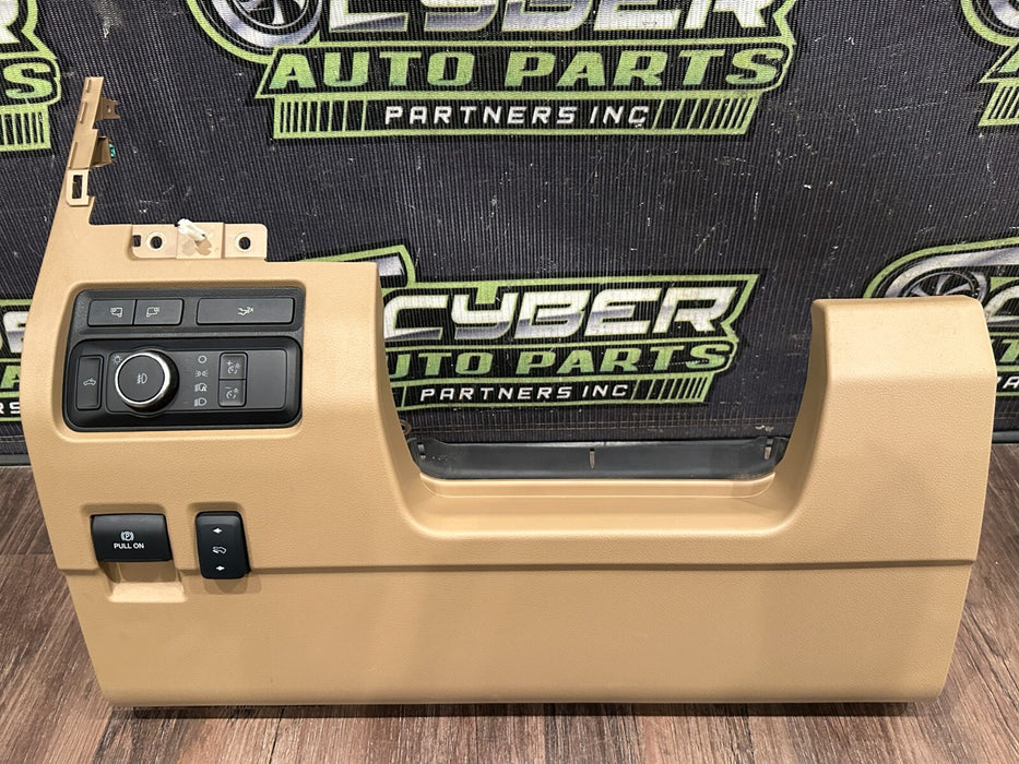 2023-2024 FORD F350 BAJA TAN LEFT KNEE PANEL / STEERING COLUMN COVER OEM