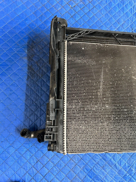 2015 MERCEDES-BENZ C63S AMG INTERCOOLER RADIATOR CONDENSOR W FAN OEM ~MINOR FLAW