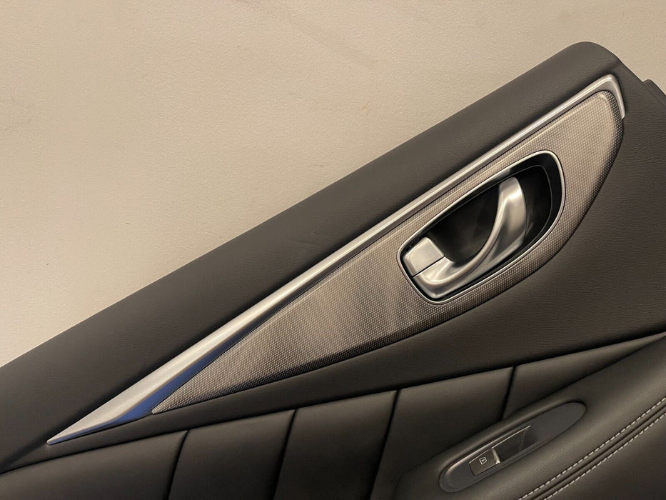 2017 INFINITI Q50 RED SPORT REAR DRIVER LEFT DOOR PANEL ASSEMBLY OEM