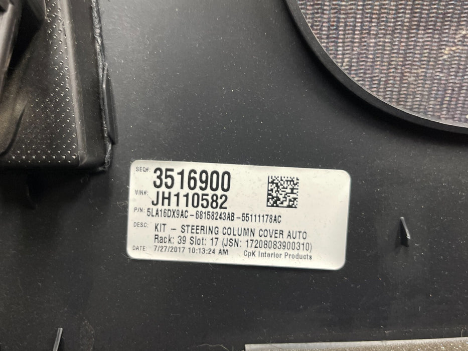 2018 DODGE CHALLENGER HELLCAT DRIVER LOWER KNEE TRIM PANEL OEM 2015-2021