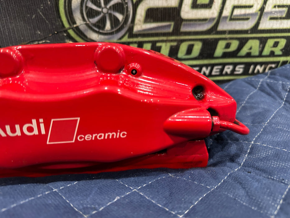 2021 AUDI R8 REAR LEFT RED CARBON CERAMIC BRAKE CALIPER OEM ~READ!!~