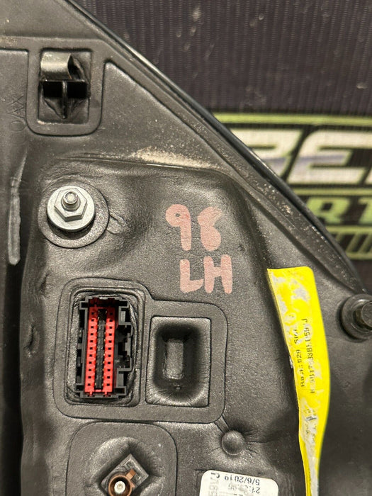 2017-19 FORD F250 F350 F450 LEFT TOW MIRROR W CAMERA OEM *BURN DAMAGE/SCUFFS*