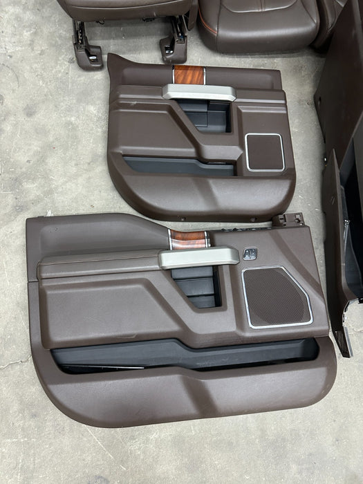 2017-2019 FORD F250 F350 F450 KING RANCH FRONT REAR SEATS ONLY!