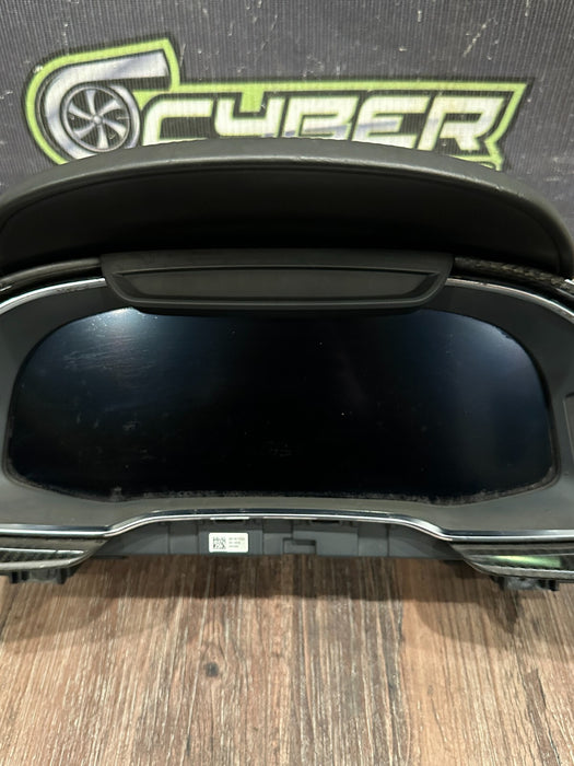 2021 AUDI R8 INSTRUMENT CLUSTER ASSEMBLY W CARBON FIBER OEM *FLAWS SEE PICS*