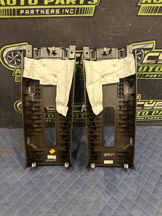 2017-2019 FORD F250 F350 KING RANCH BROWN LEFT RIGHT UPPER B PILLARS OEM