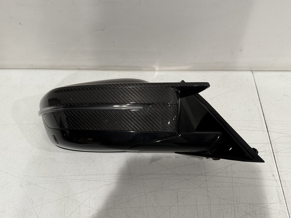 2024 BMW M3 M4 G80 G82 LEFT CARBON FIBER MIRROR W BLIND SPOT OEM *SEE PIC 11*