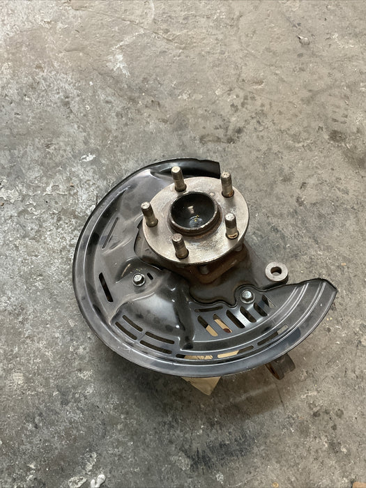 2017 SUBARU BRZ FRONT LEFT SPINDLE KNUCKLE HUB BRAKE SHIELD OEM