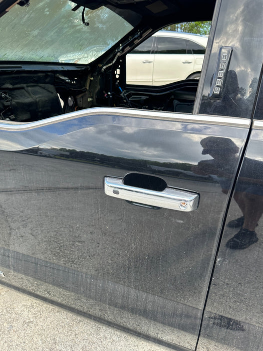 2023 2024 FORD F250 F350 F450 FRONT LEFT AGATE BLACK DOOR SHELL ASSEMBLY OEM