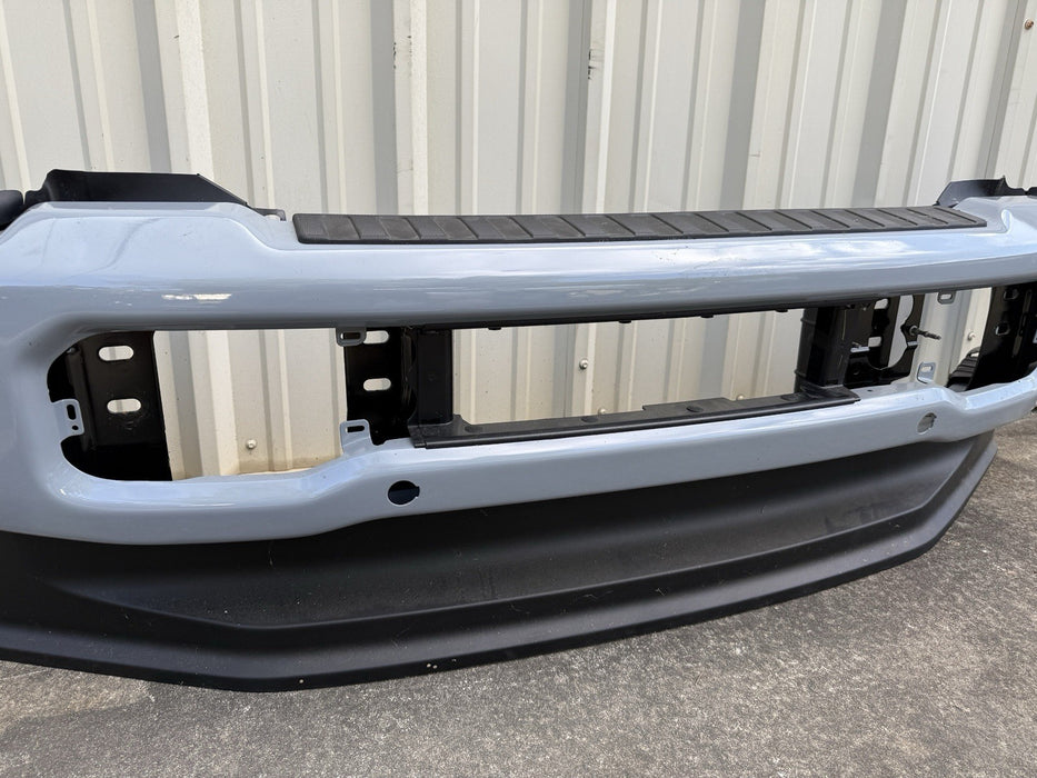 2023 2024 2025 FORD F450 PLATINUM FRONT BUMPER ASSEMBLY GLACIER GREY OEM