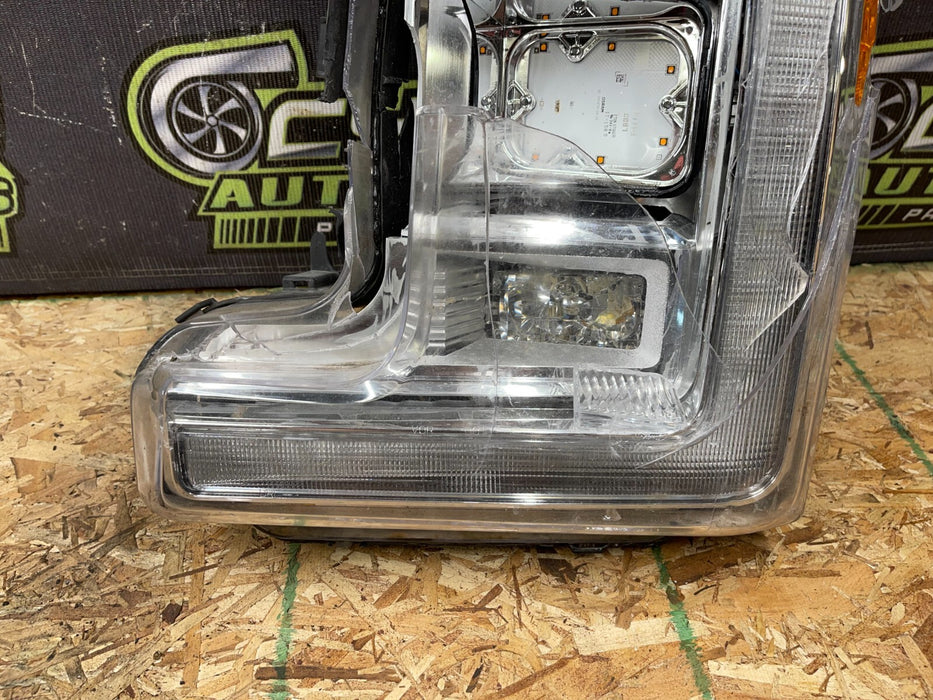 2017 2018 2019 FORD F250 F350 F450 KING RANCH DRIVER HEADLIGHT LED OEM *DAMAGE*