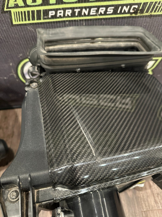 2017 AUDI R8 V10 OEM GENUINE AIR INTAKE BOXES LH RH WITH CARBON FIBER LIDS OEM