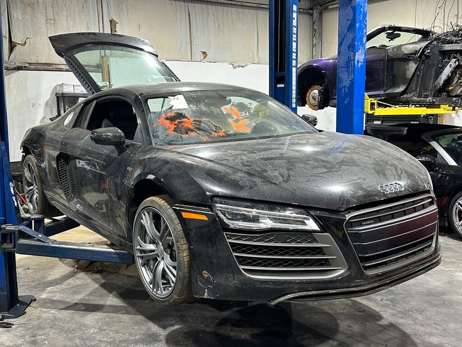 2014 AUDI R8 PLUS ALCANTARA INTERIOR A PILLAR TRIMS SUN VISORS OEM GENUINE