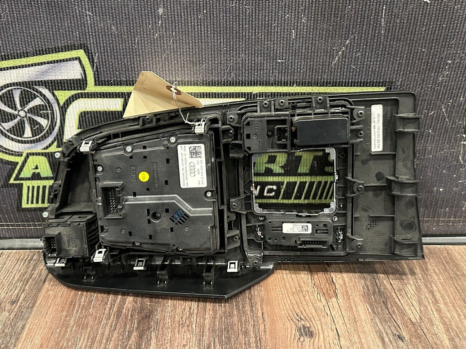 2017-18 AUDI R8 V10 CENTER CONSOLE TOUCH PAD CONTROL BEZEL TRIM OEM *SCUFFS/READ