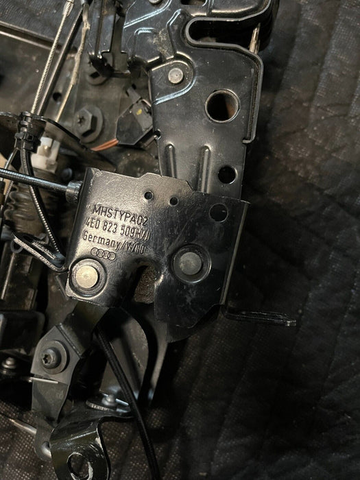 2017 AUDI R8 V10 FRONT HOOD BONNET LOCK LATCHES ASSEMBLY OEM 4E0 823 509 H