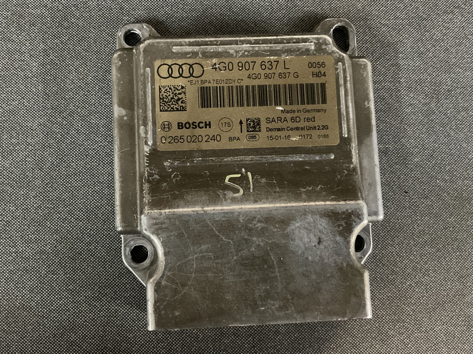 2017 AUDI R8 QUATTRO YAW RATE CONTROL MODULE 4G0907637L OEM 4G0 907 637 L