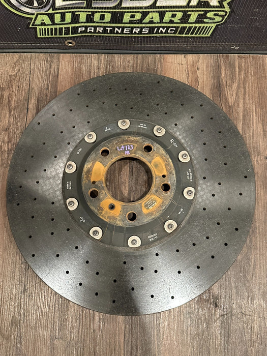 2018-24 LAMBORGHINI URUS FRONT RIGHT CARBON CERAMIC BRAKE ROTOR OEM 4M0 615 302