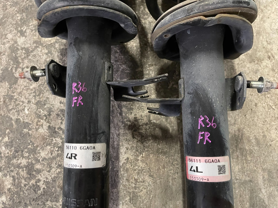 2016 NISSAN 370Z FRONT STRUT SHOCK SPRING ASSEMBLY PAIR OEM 2009-2020