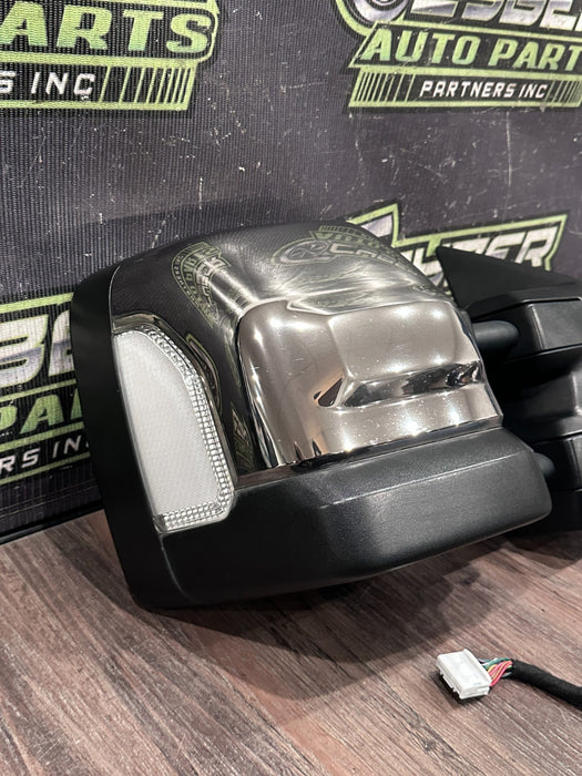 2017 NISSAN TITAN XD RESERVE RIGHT CHROME MIRROR W CAMERA OEM 96301 EZ92A