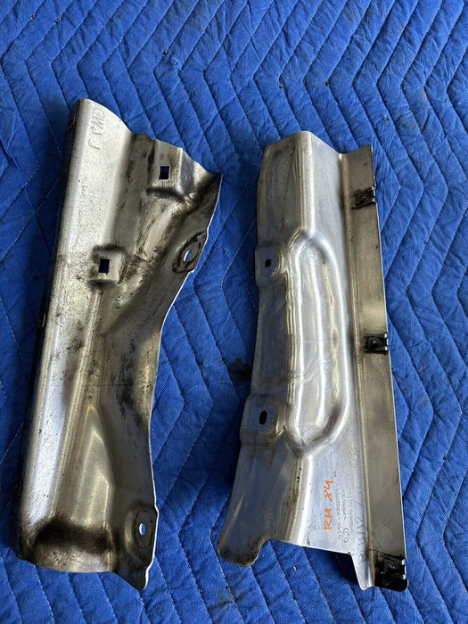 2011 BMW 550i F10 5 SERIES LEFT RIGHT HEAT SHIELD INSULATOR PAIR 51487202854