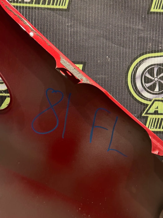 2014 TOYOTA PRIUS V FRONT DRIVER LEFT RED FENDER OEM *PAINT CHIPS/RESIDUE* (READ