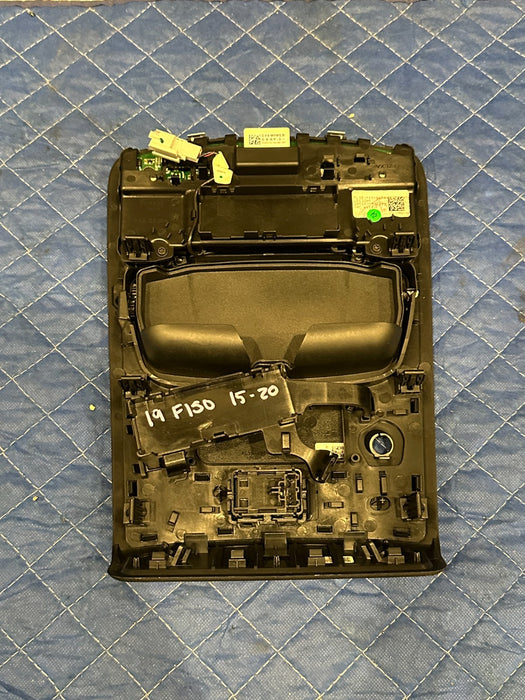 2019 FORD F150 BLACK OVERHEAD UPFITTER SWITCH BEZEL OEM