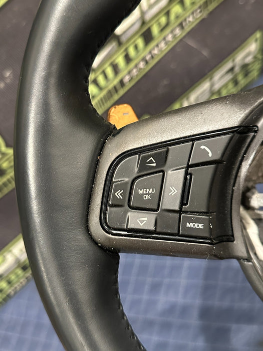 2015-2020 JAGUAR F TYPE R STEERING WHEEL FLAT BOTTOM EX53 3F563 AFE8PVJ ~READ!!~