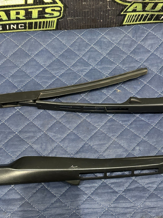 2015 JAGUAR F TYPE R FRONT LEFT & RIGHT WINDSHIELD WIPER ARM SET PAIR OEM