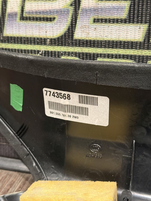 2014 PORSCHE 911 TURBO S 991 LEFT ALCANTARA A PILLAR TRIM OEM 991.555.182 *WEAR