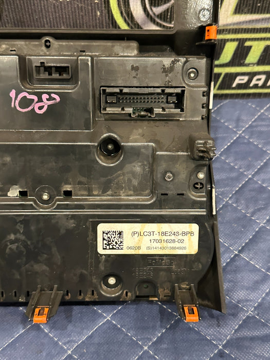 2020 FORD F250 F350 XLT DASH CENTER HVAC CLIMATE CONTROL BEZEL OEM LC3T 18E245