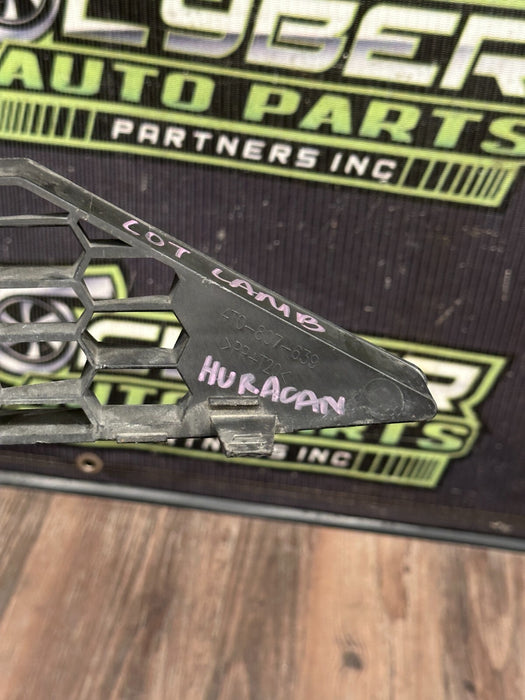 2015 LAMBORGHINI HURACAN LP610 FRONT BUMPER CENTER MIDDLE GRILLE OEM 4T0-807-639