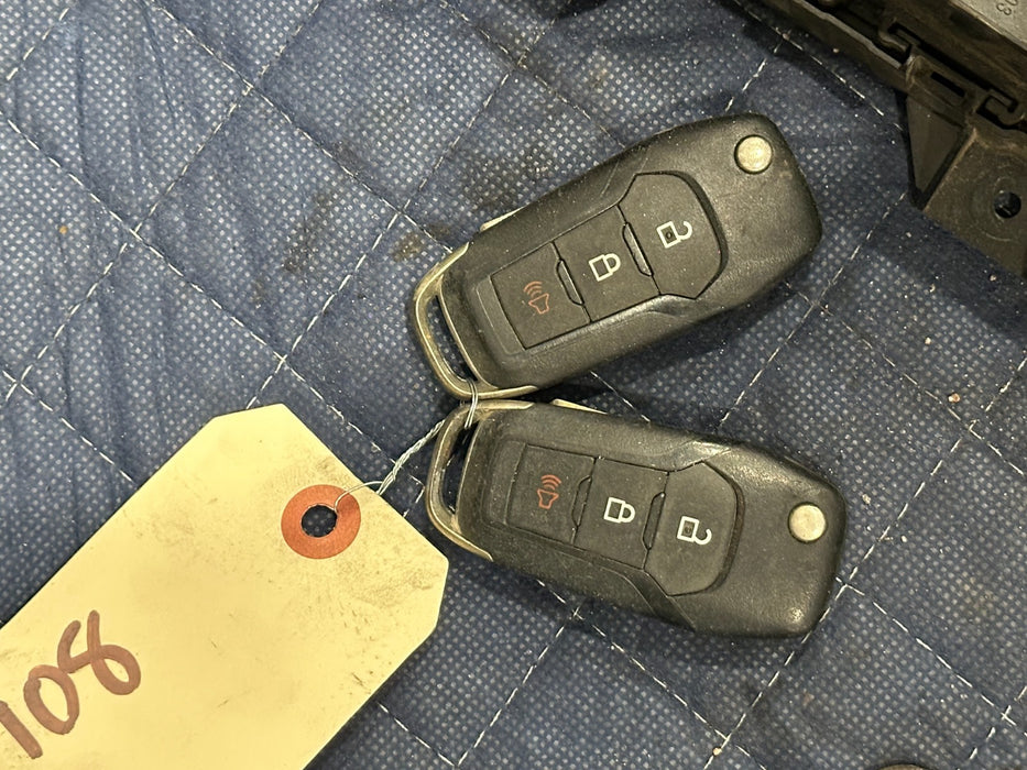 2020 FORD F350 XLT ENGINE ECU ECM BCM CONTROL MODULE W/ KEY FOB OEM