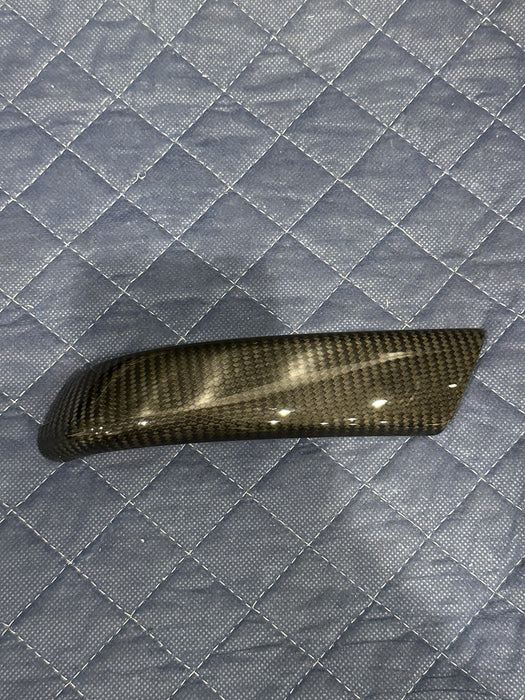 2014 AUDI R8 RIGHT DOOR HANDLE COVER CARBON FIBER TRIM PANEL OEM 423 868 824 B