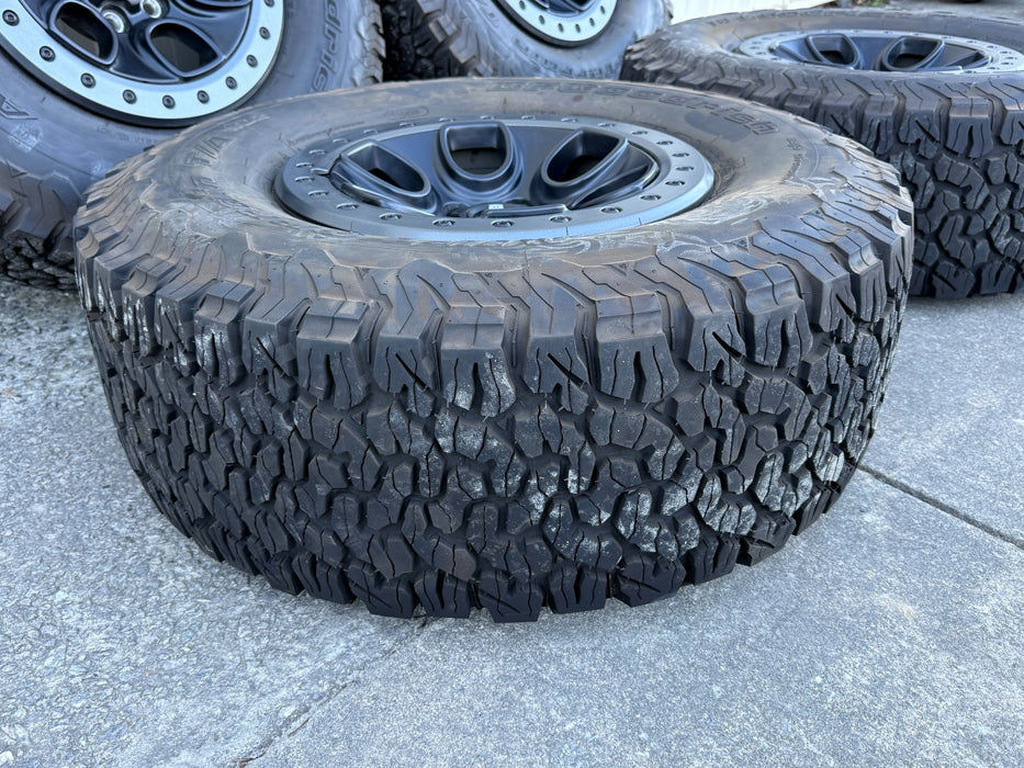 2023 FORD F150 RAPTOR OEM FACTORY TAKEOFF WHEELS TIRES BFGOODRICH 35" TIRES