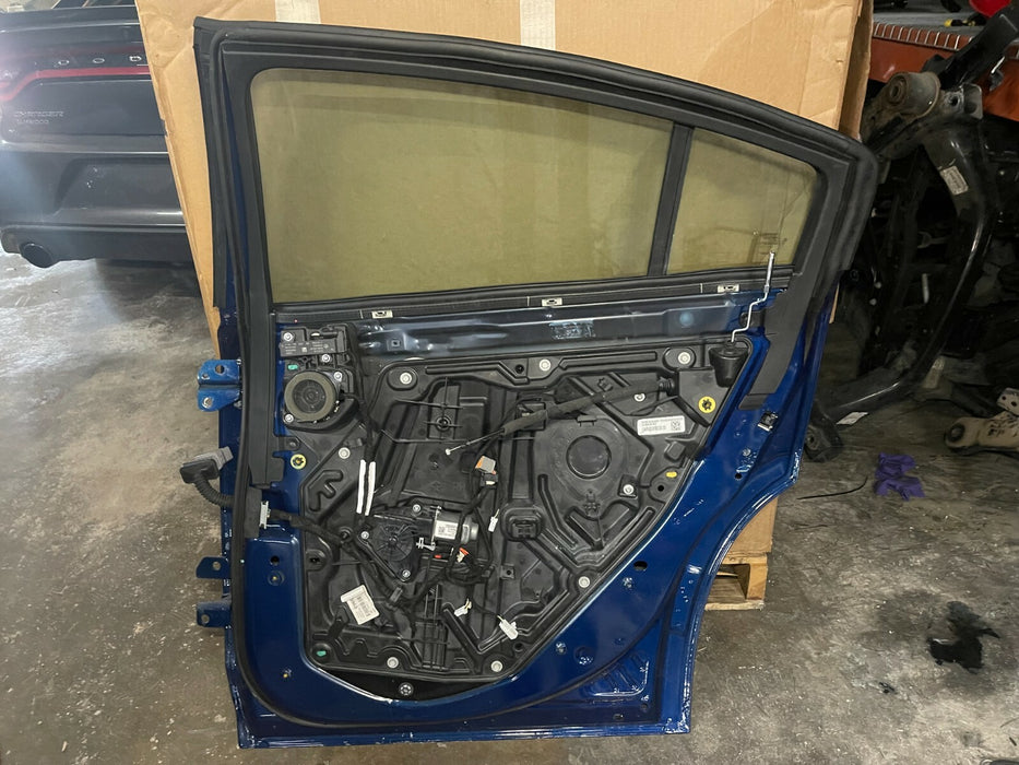 2020 DODGE CHARGER HELLCAT REAR RIGHT DOOR SHELL BLUE OEM 2015-2021