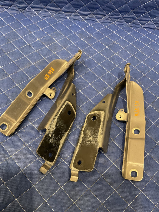 2017 INFINITI Q50 RED SPORT 400 LEFT RIGHT HOOD HINGES BRACKET (GRAY) PAIR
